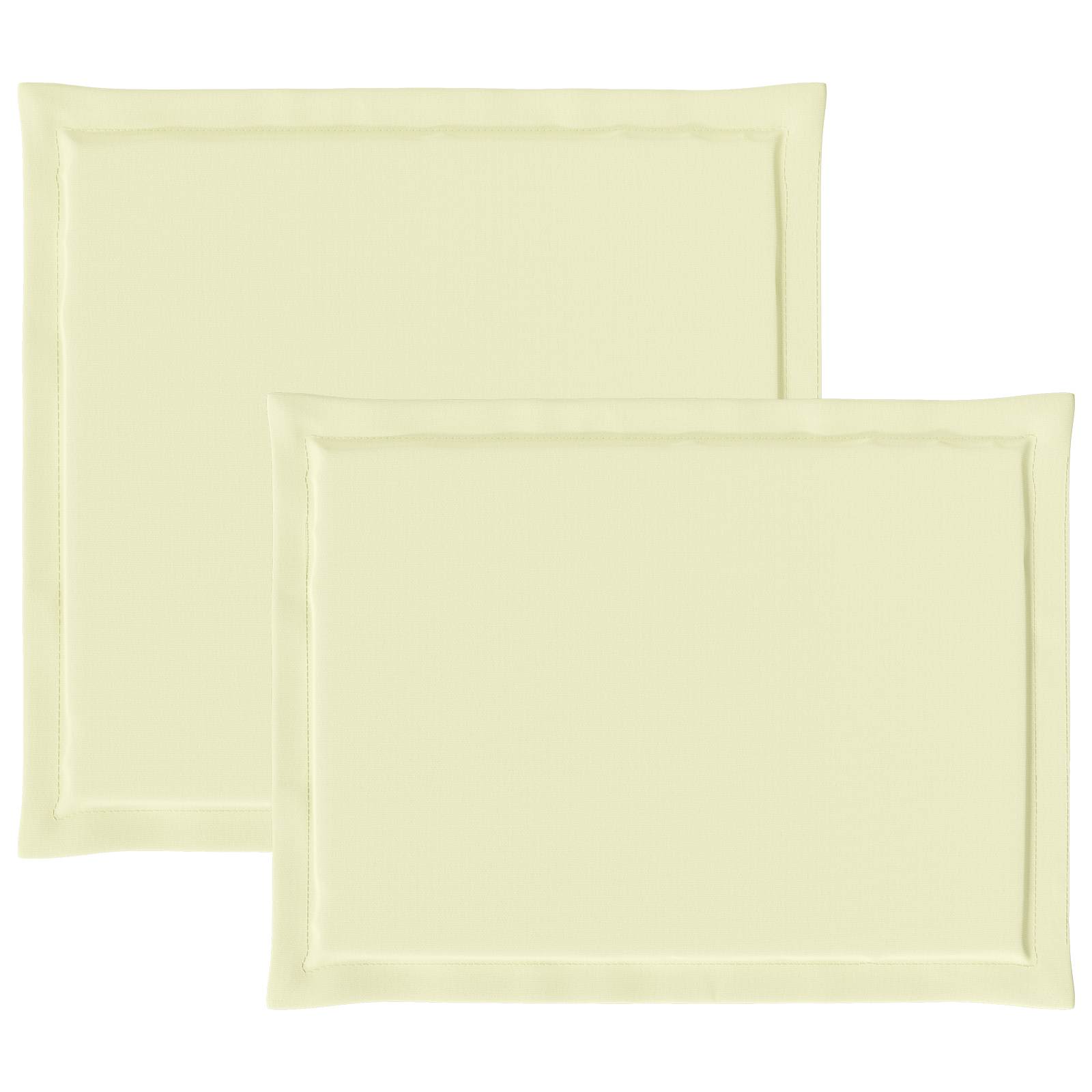 Sėdynės ir nugaros pagalvėlės 4 pcs Kreminė 47 x 45 x 2 cm