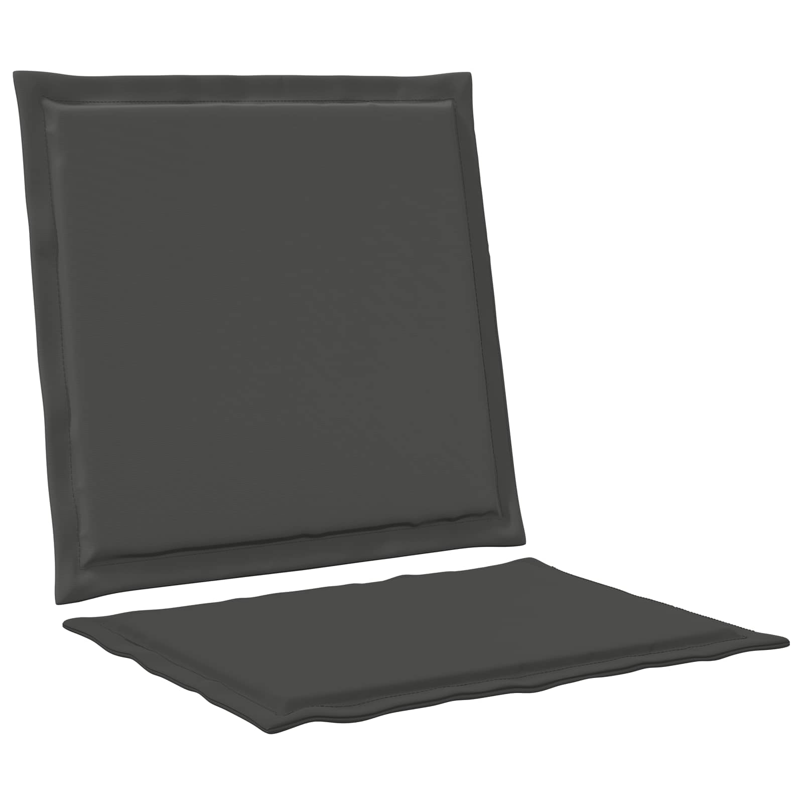 Sėdynės ir nugaros pagalvėlės 4 pcs Antracito 47 x 45 x 2 cm