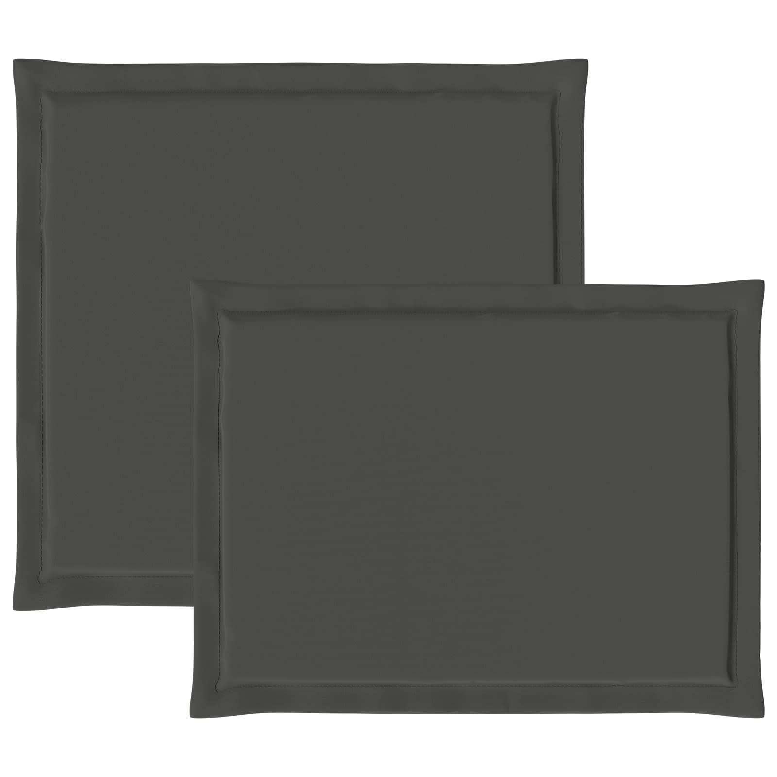 Sėdynės ir nugaros pagalvėlės 4 pcs Antracito 47 x 45 x 2 cm