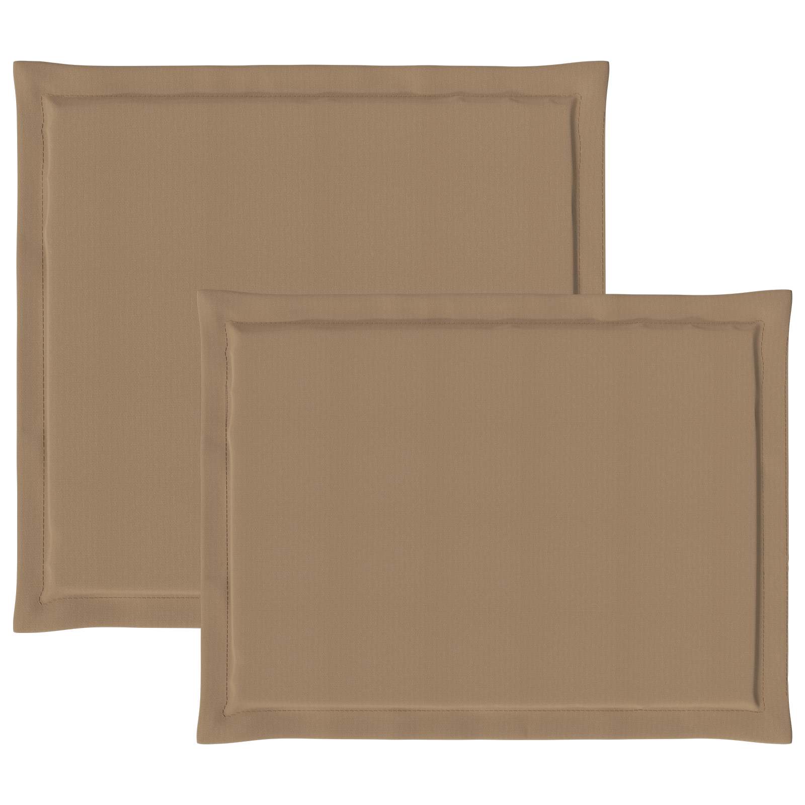 Sėdynės ir nugaros pagalvėlės 4 pcs Taupe 47 x 45 x 2 cm