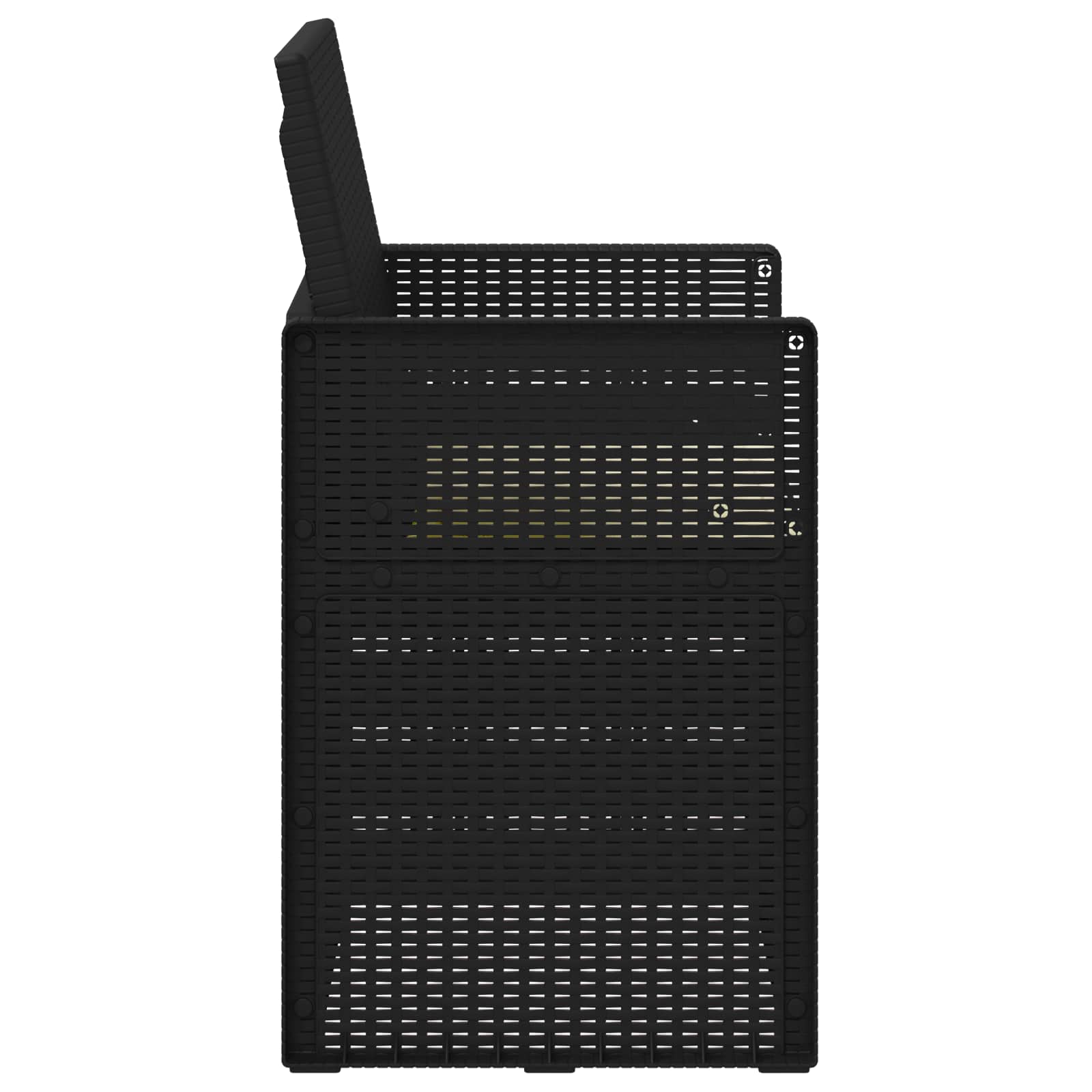 Sodo Valgomojo Kėdės 2 pcs Antracito ir kreminė PP