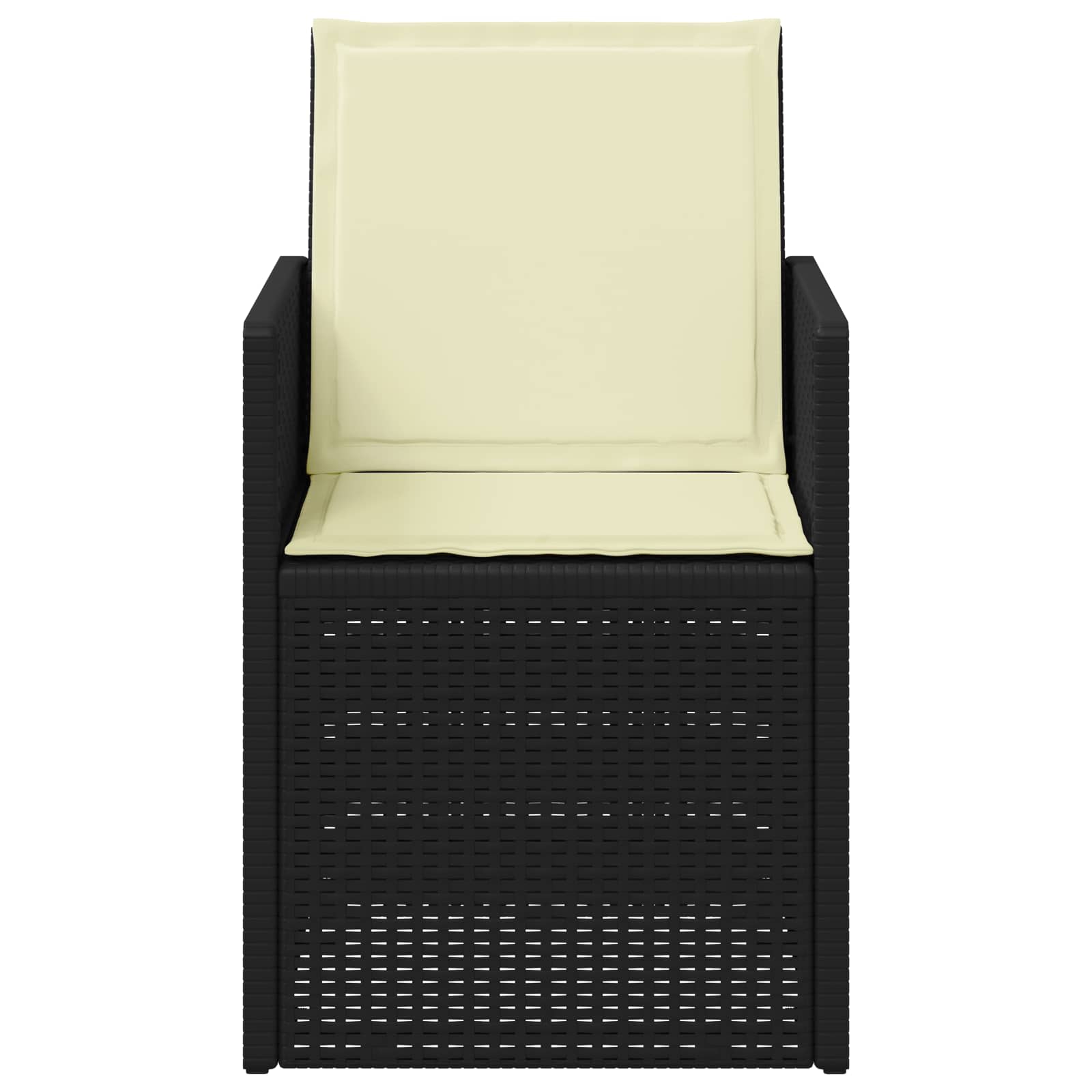 Sodo Valgomojo Kėdės 2 pcs Antracito ir kreminė PP