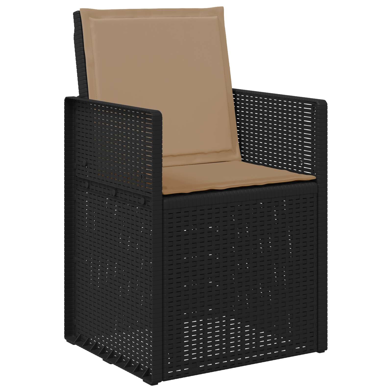 Sodo Valgomojo Kėdės 2 pcs Antracito ir taupe PP