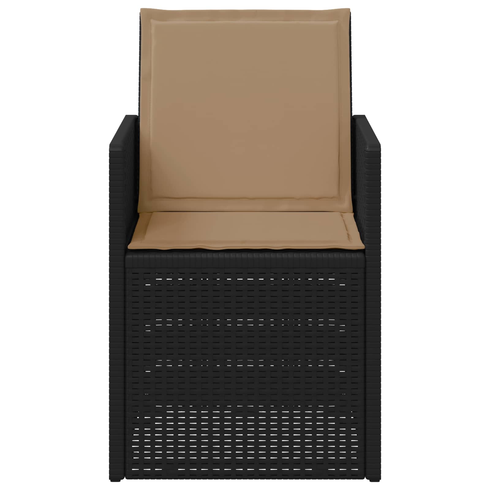 Sodo Valgomojo Kėdės 2 pcs Antracito ir taupe PP