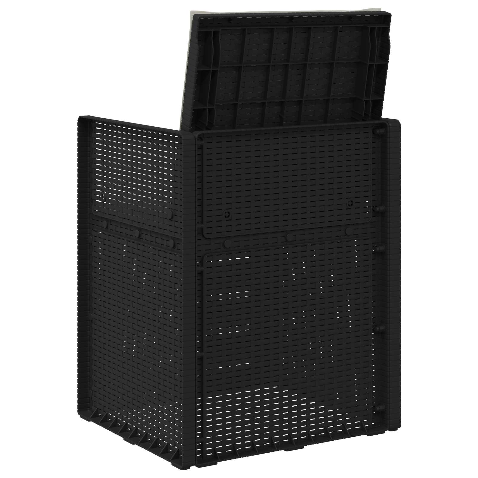Sodo Valgomojo Kėdės 2 pcs Antracito ir Šviesiai pilka PP