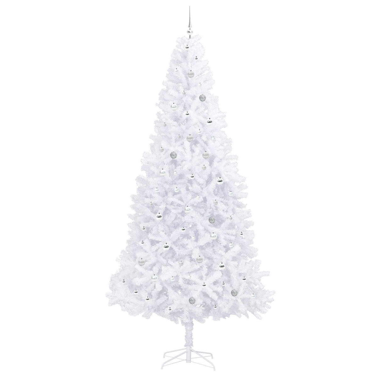 Dirbtinė Kalėdų eglutė su 300 LED Balta 300 cm PVC ir Plienas