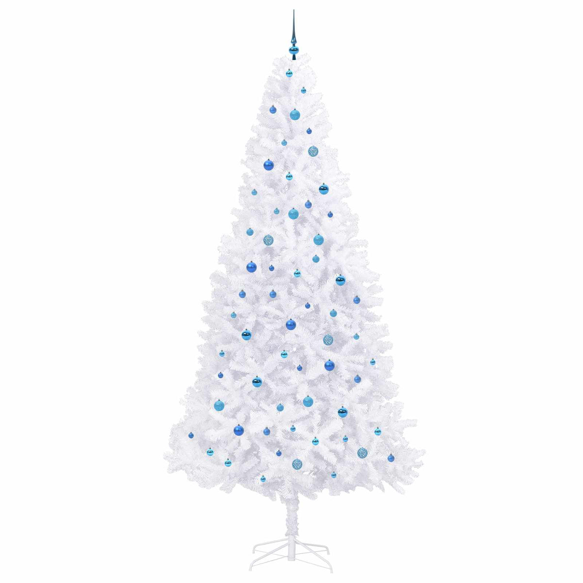 Dirbtinė Kalėdų eglutė su 300 LED Balta 300 cm PVC ir Plienas