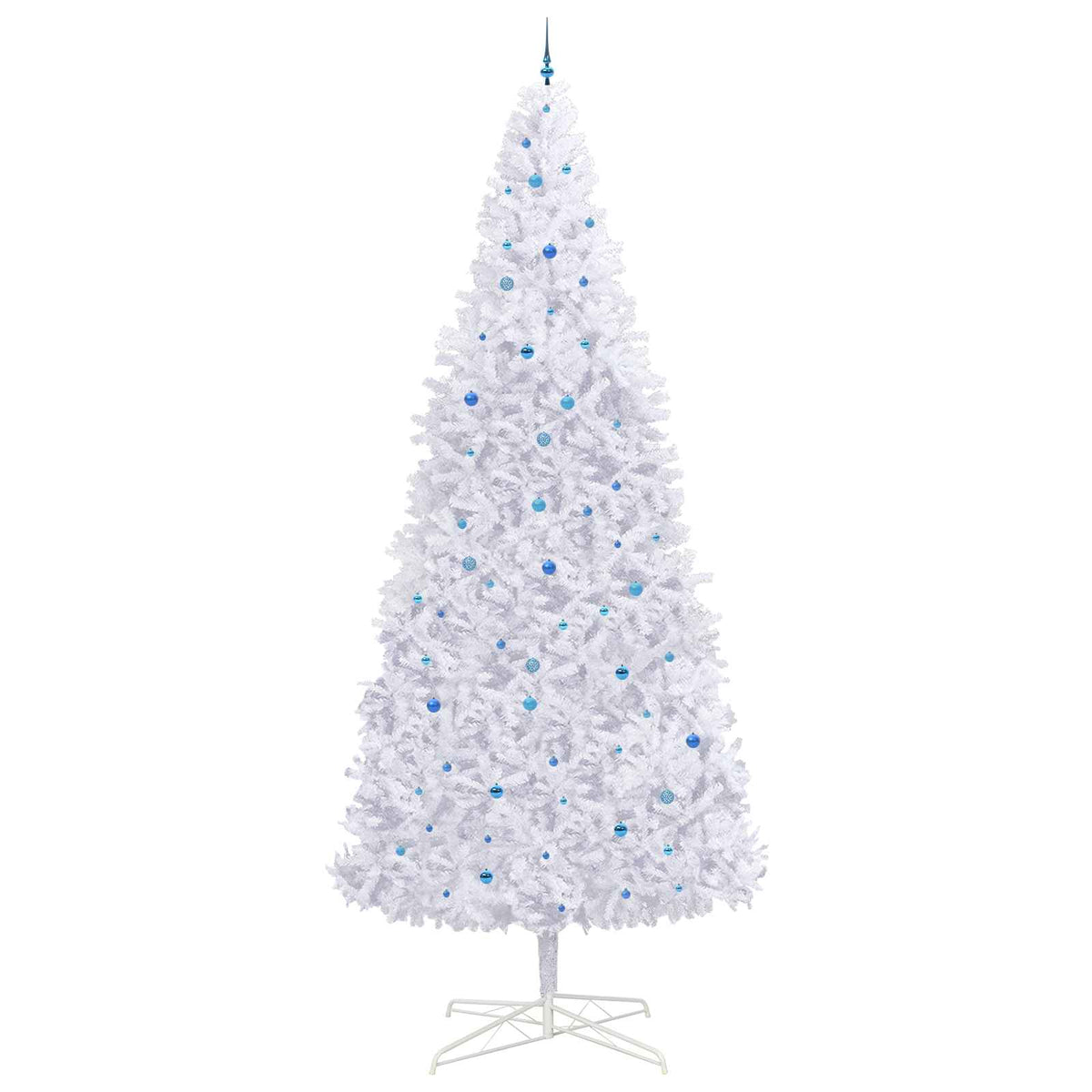 Dirbtinė Kalėdų eglutė su 300 LED Balta 400 cm PVC ir Plienas