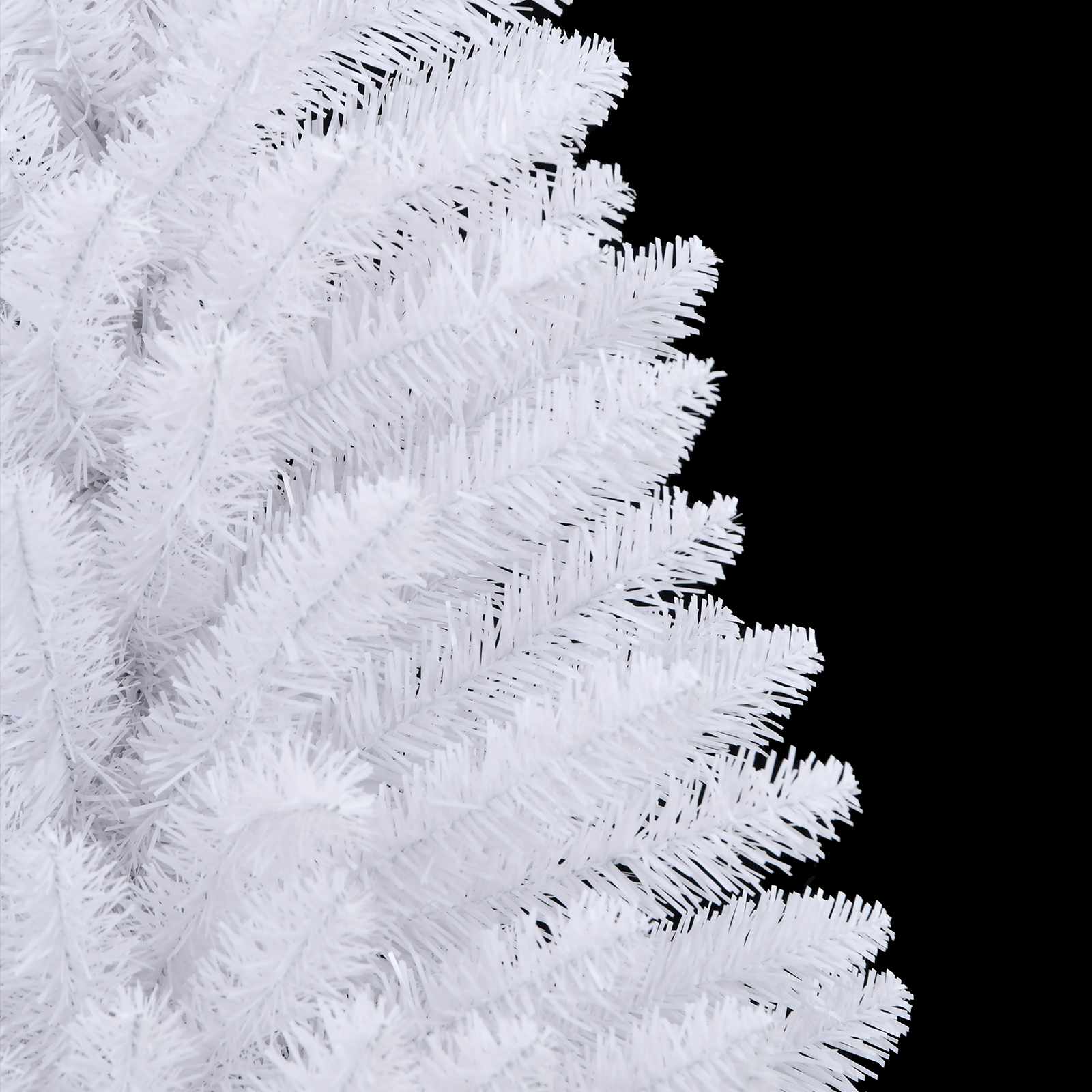 Dirbtinė Sulankstoma Kalėdų Eglutė Balta 150 cm PVC ir plienas