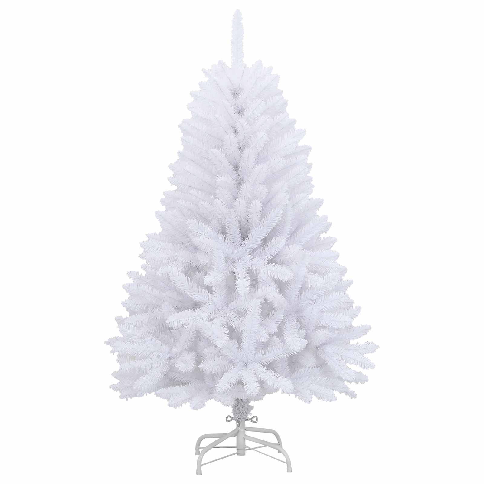 Dirbtinė Sulankstoma Kalėdų Eglutė Balta 150 cm PVC ir plienas