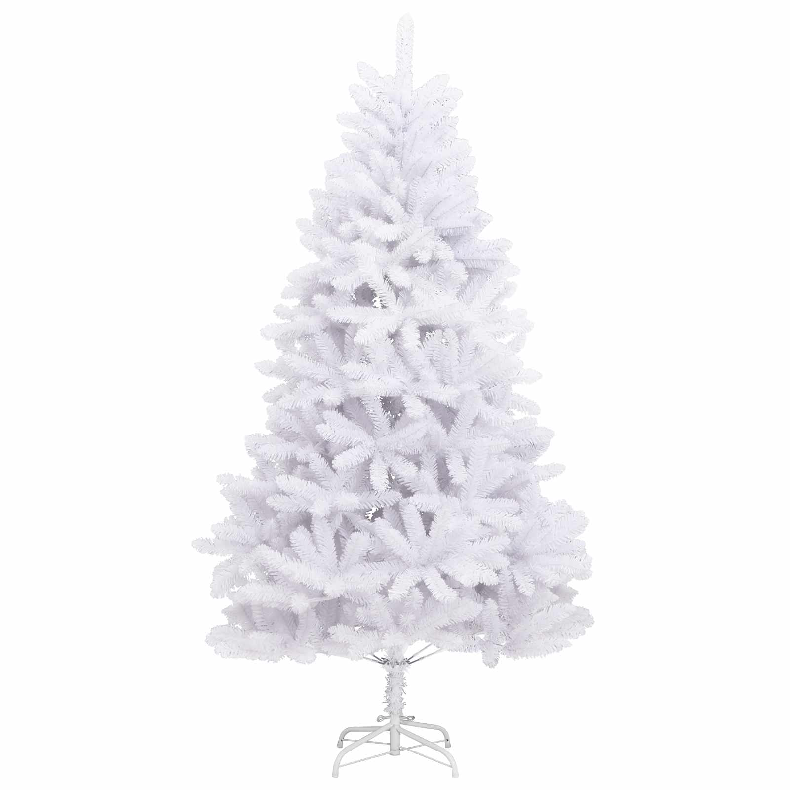 Dirbtinė Sulankstoma Kalėdų Eglutė Balta 180 cm PVC ir Plienas
