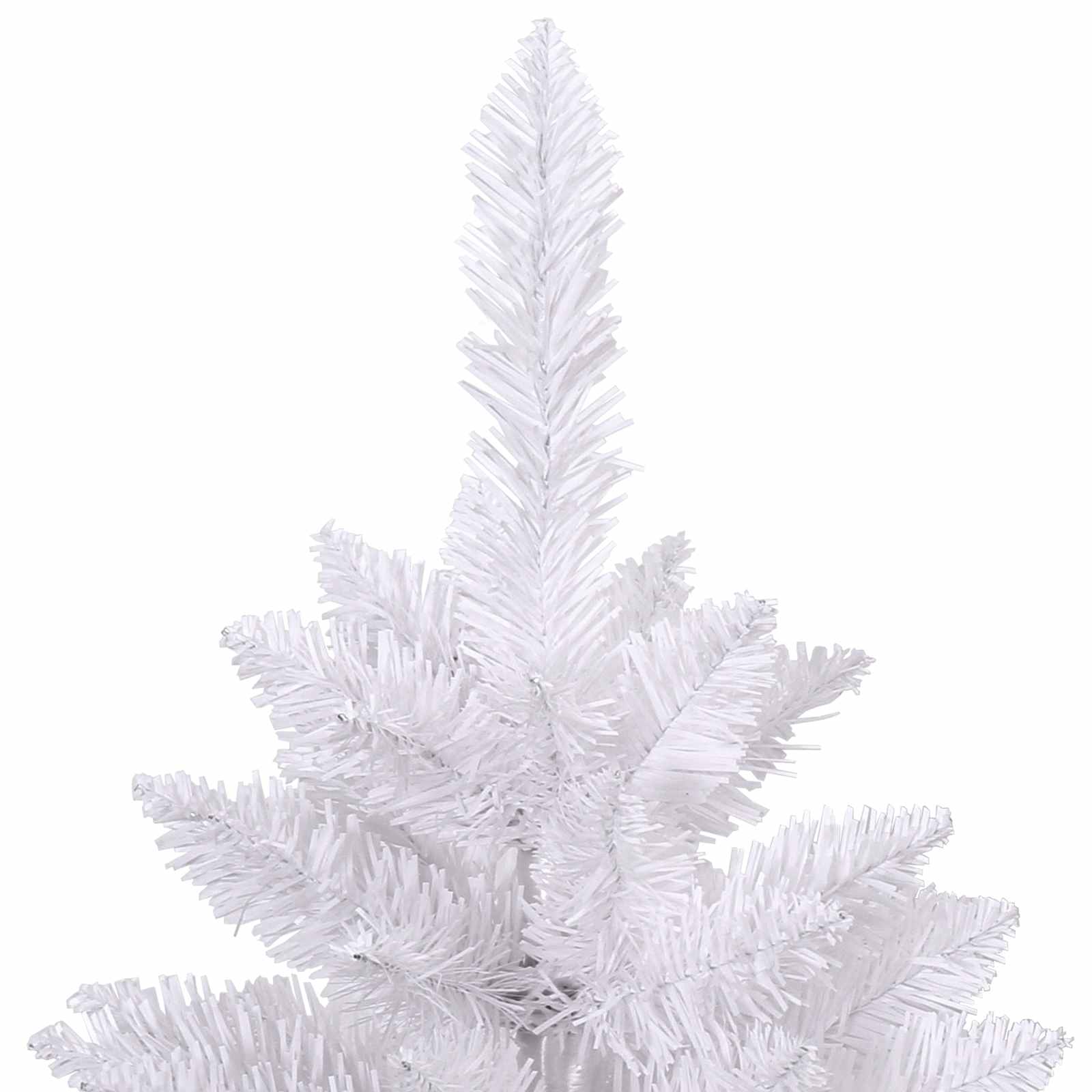 Dirbtinė Sulankstoma Kalėdų Eglutė Balta 180 cm PVC ir Plienas