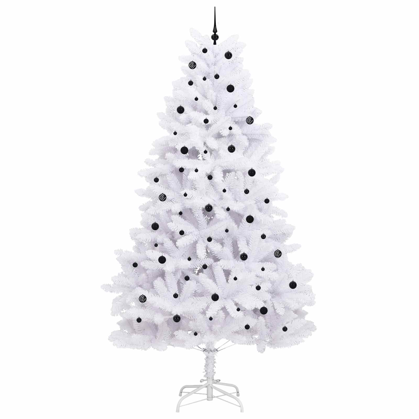 Dirbtinė Sulankstoma Kalėdų Eglutė Balta 300 cm PVC ir Plienas