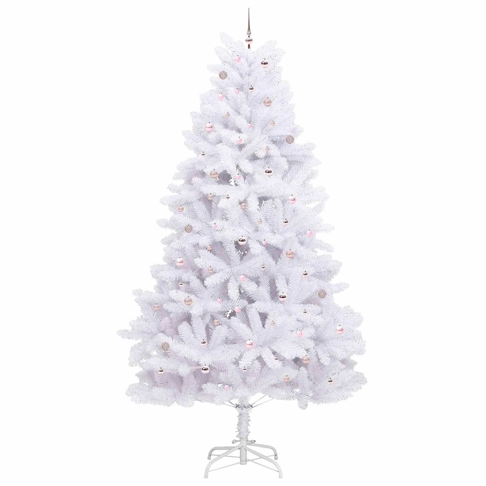 Dirbtinė Sulankstoma Kalėdų Eglutė Balta 300 cm PVC ir Plienas