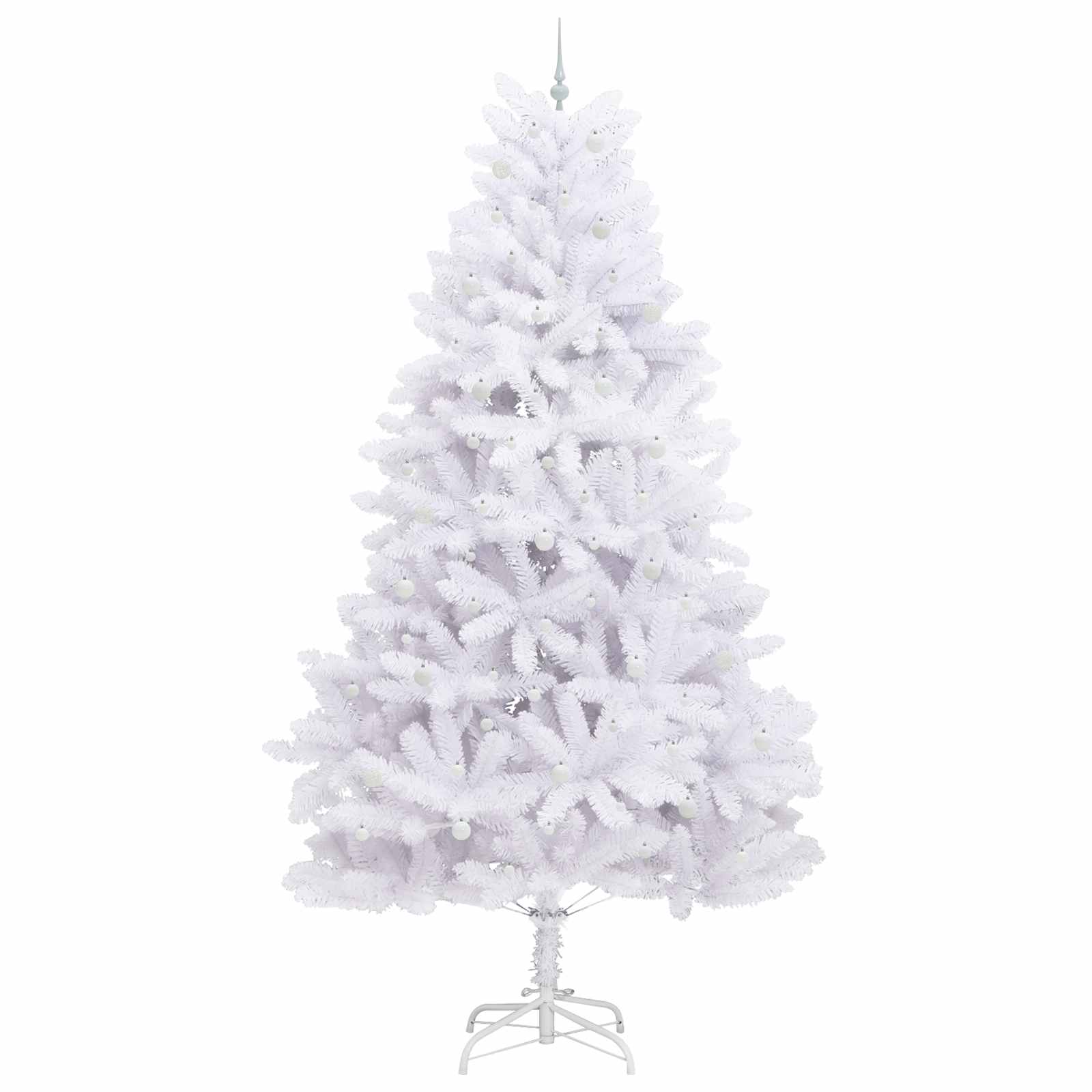Dirbtinė Sulankstoma Kalėdų Eglutė Balta 300 cm PVC ir Plienas