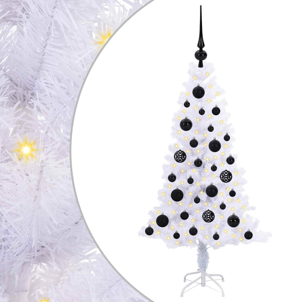 Mākslīgā Ziemassvētku eglīte SNOW GROVE, ar 150 LED Balta 120 gab.