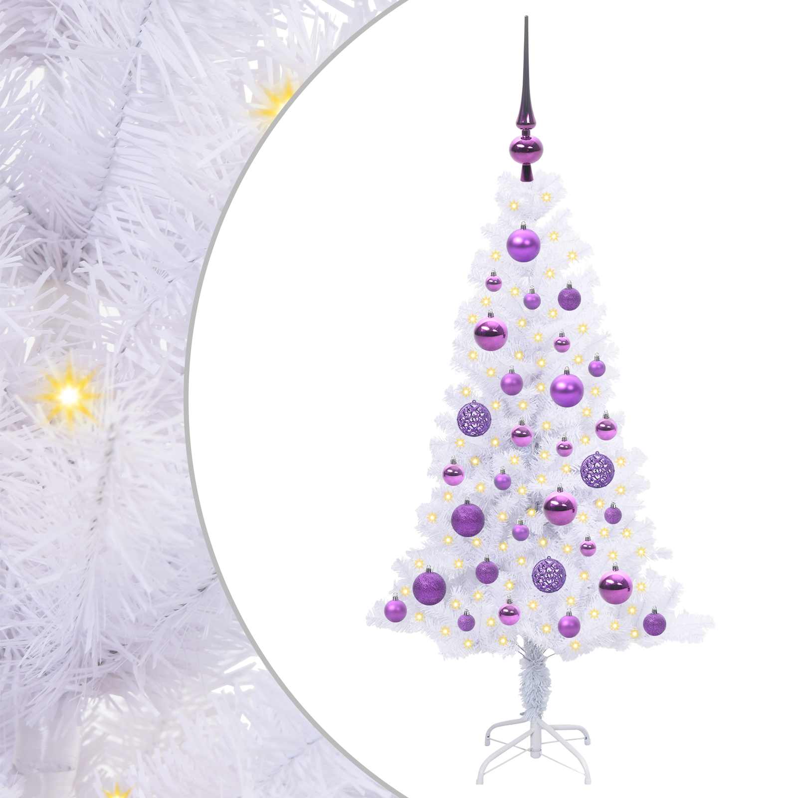 Dirbtinė Kalėdų eglutė SNOW GROVE, su 150 LED Balta 120 vnt.