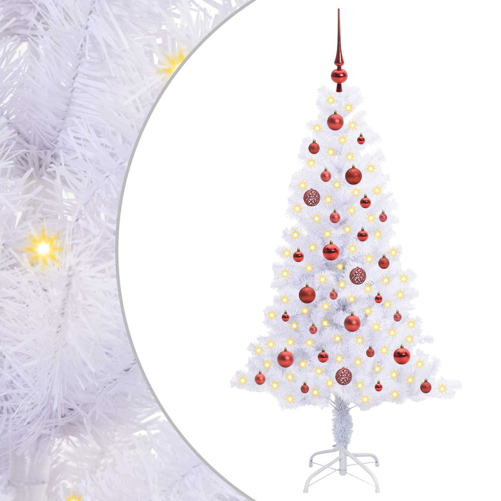 Mākslīgā Ziemassvētku eglīte SNOW GROVE, ar 150 LED Baltas 150 gab.