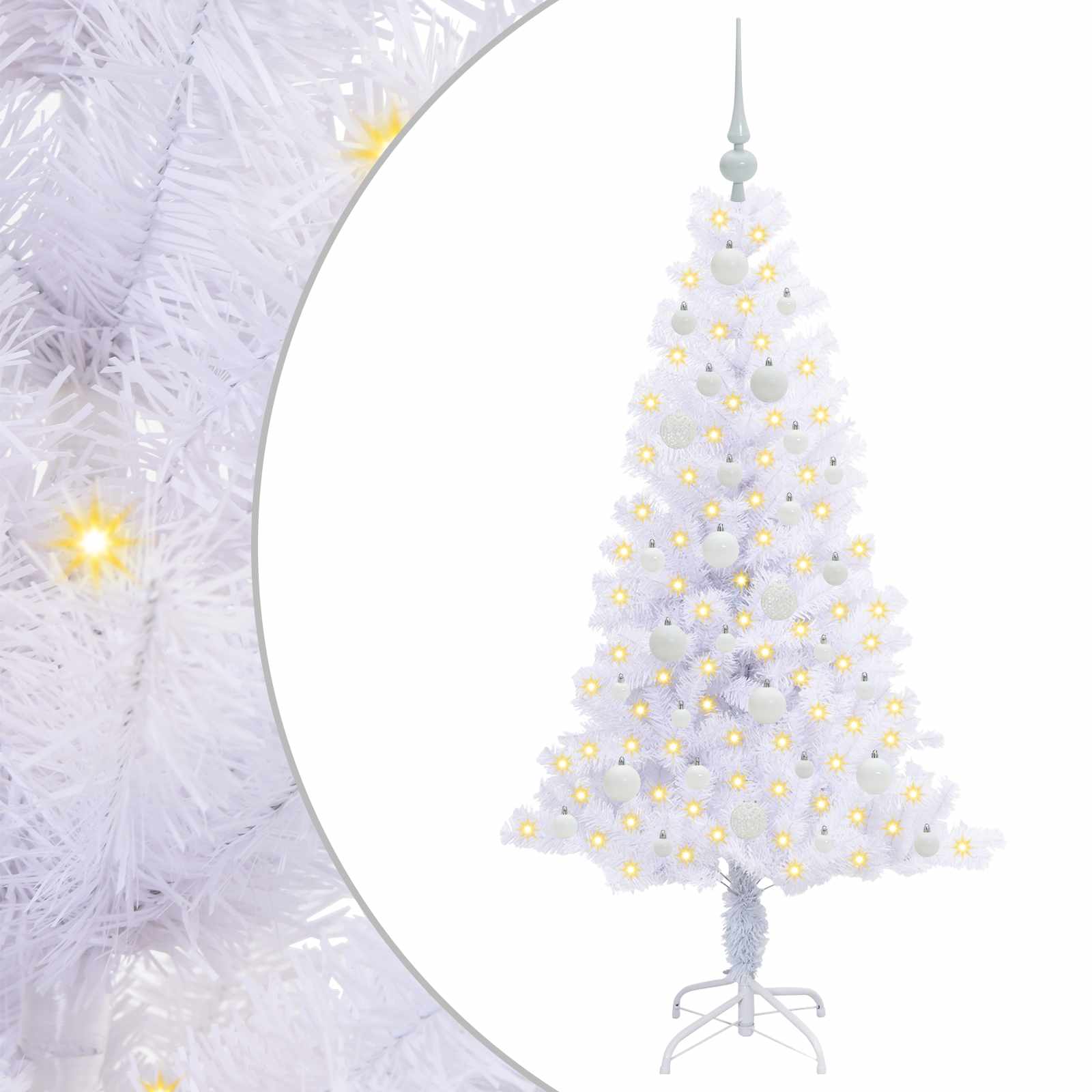 Dirbtinė Kalėdų eglutė SNOW GROVE, su 150 LED Balta 150 vnt.