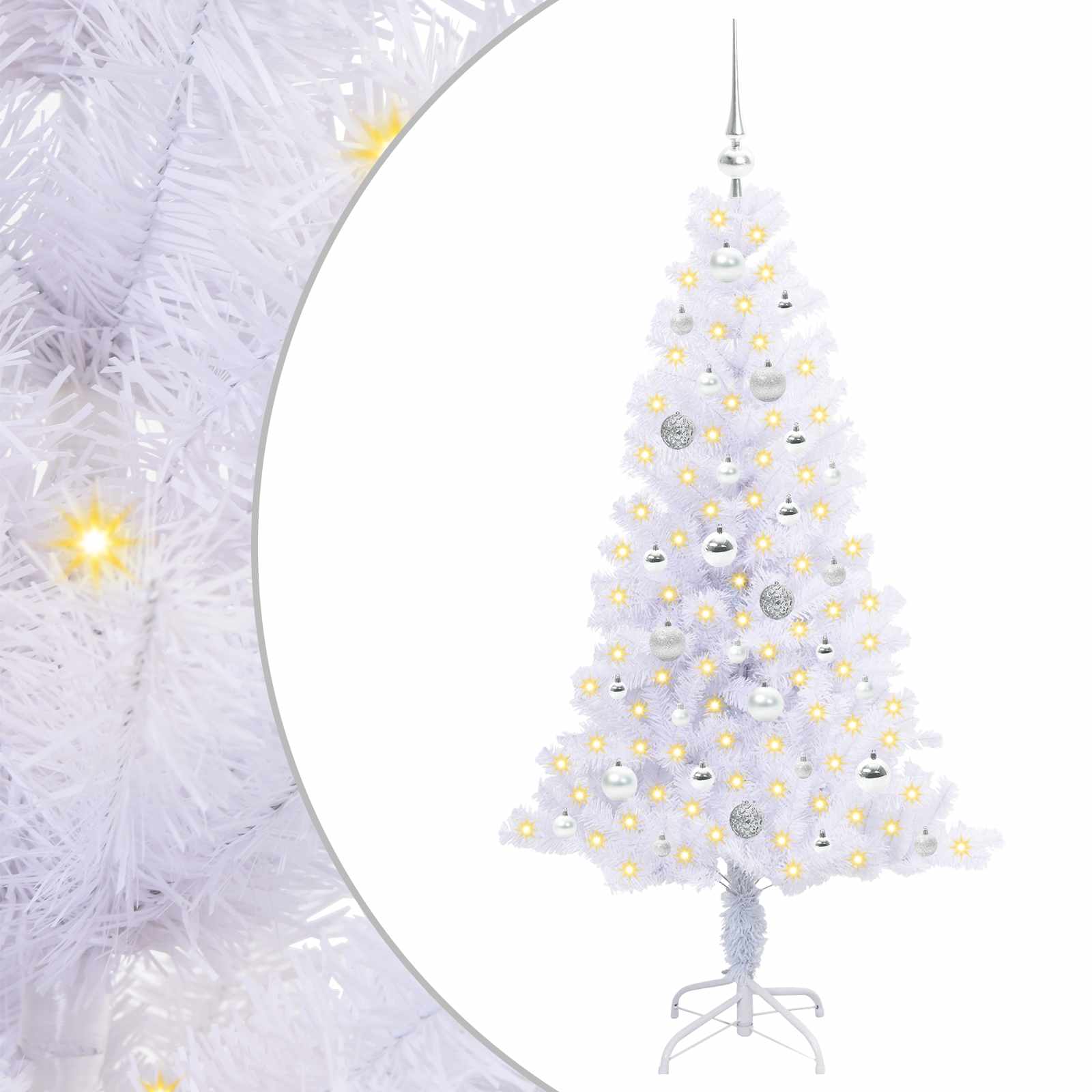 Dirbtinė Kalėdų eglutė SNOW GROVE, su 150 LED Balta 150 vnt.
