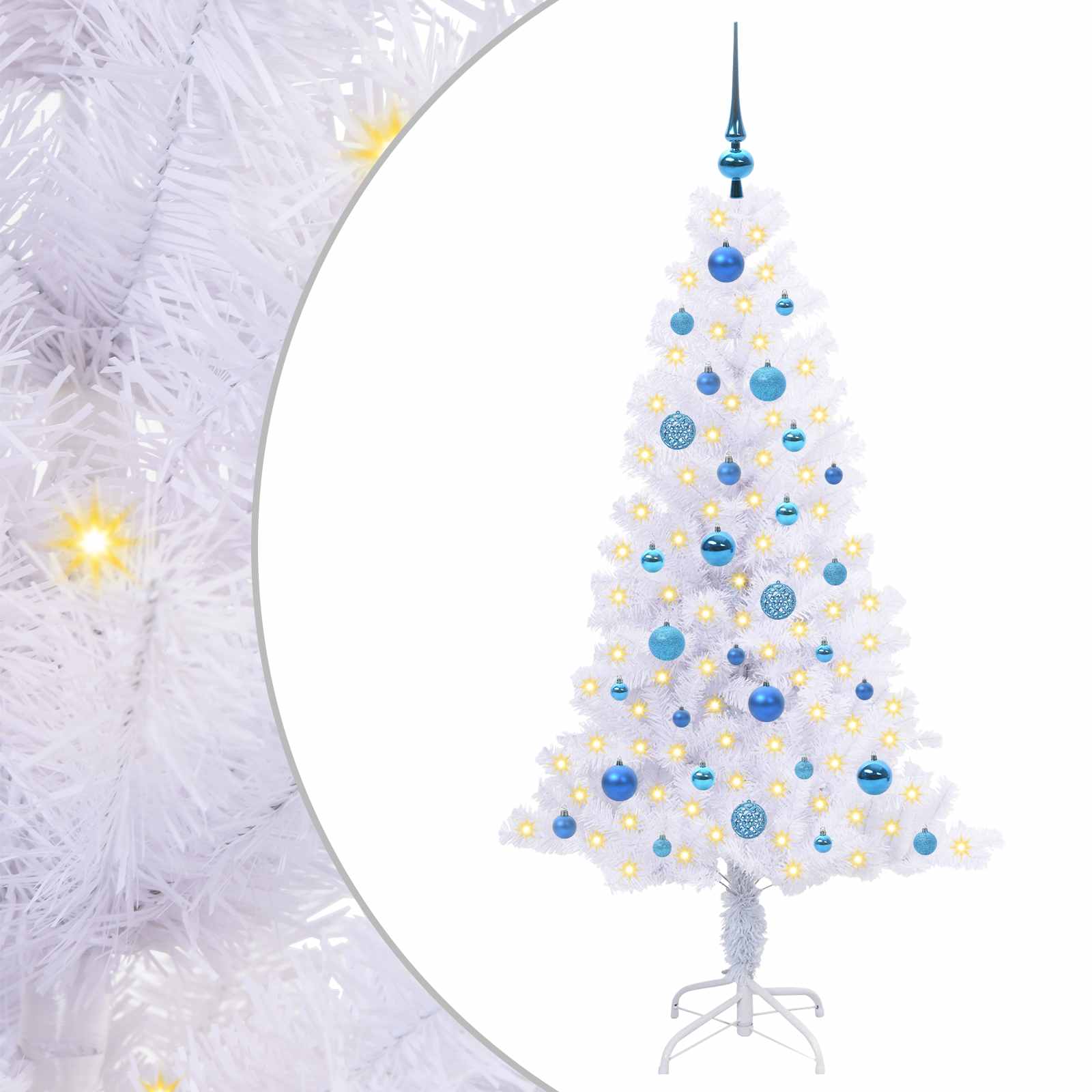 Dirbtinė Kalėdų eglutė SNOW GROVE, su 150 LED Balta 150 vnt.