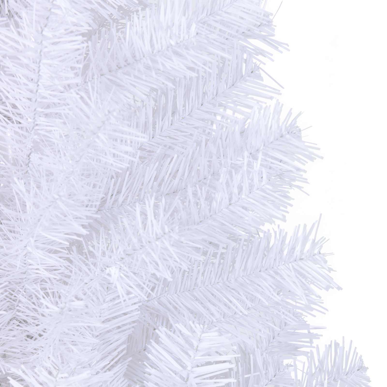 Dirbtinė Kalėdų eglutė su 300 LED Balta 180 cm PVC ir Plienas