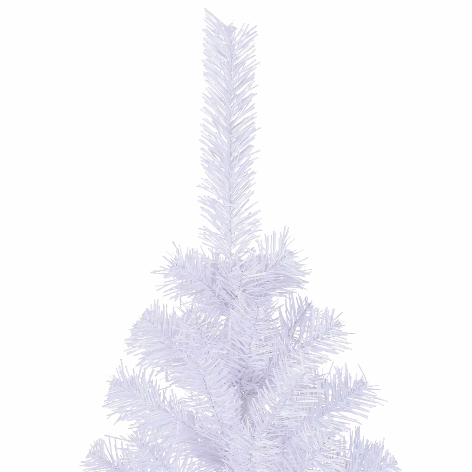 Mākslīgā Ziemassvētku eglīte ar 300 LED lampiņām, balta, 180 cm, PVC un tērauds