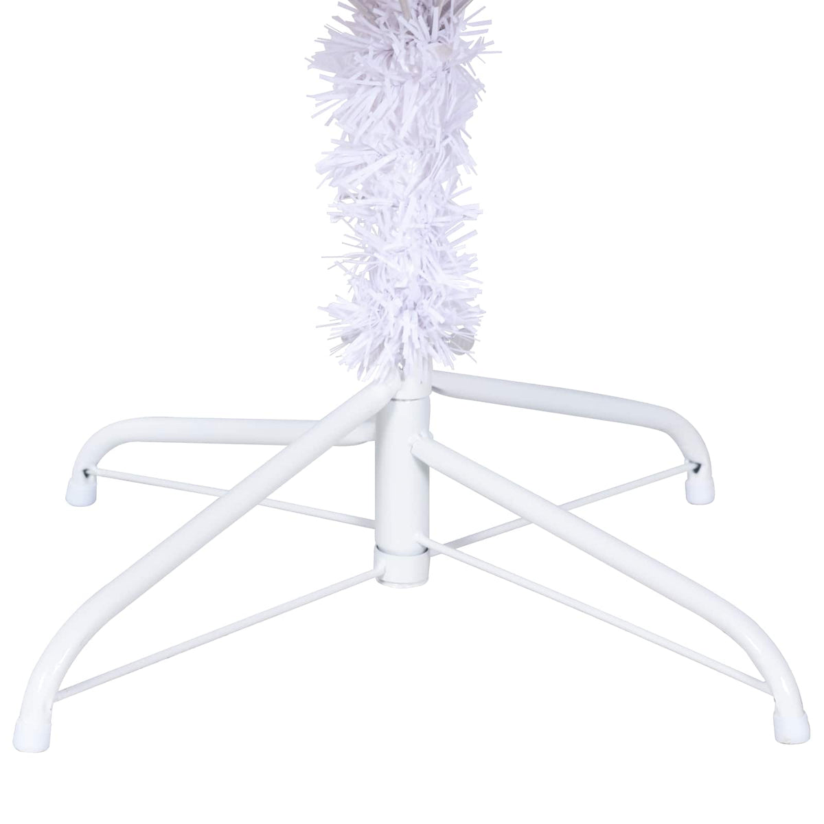 Dirbtinė Kalėdų eglutė su 300 LED Balta 210 cm PVC ir Plienas