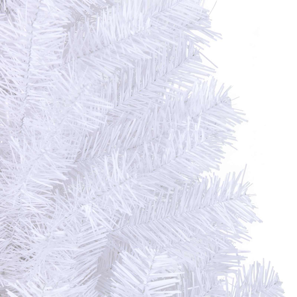 Dirbtinė Kalėdų eglutė su 300 LED Balta 210 cm PVC ir Plienas