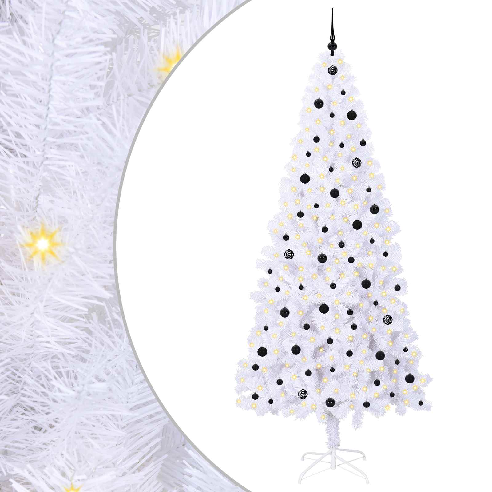 Dirbtinė Kalėdų eglutė SNOW SHINE, su 300 LED Balta 240 vnt.