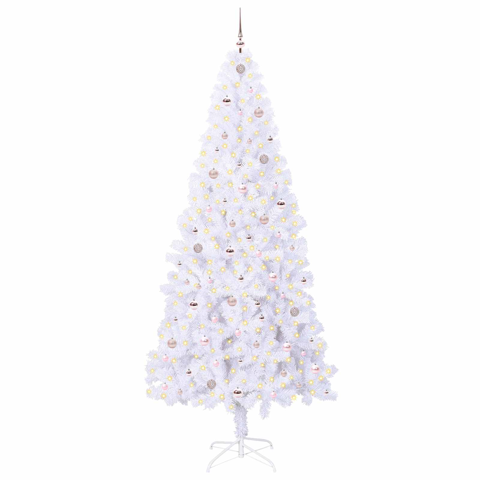 Mākslīgā Ziemassvētku eglīte SNOW SHINE, ar 300 LED, Balta, 240 gab.