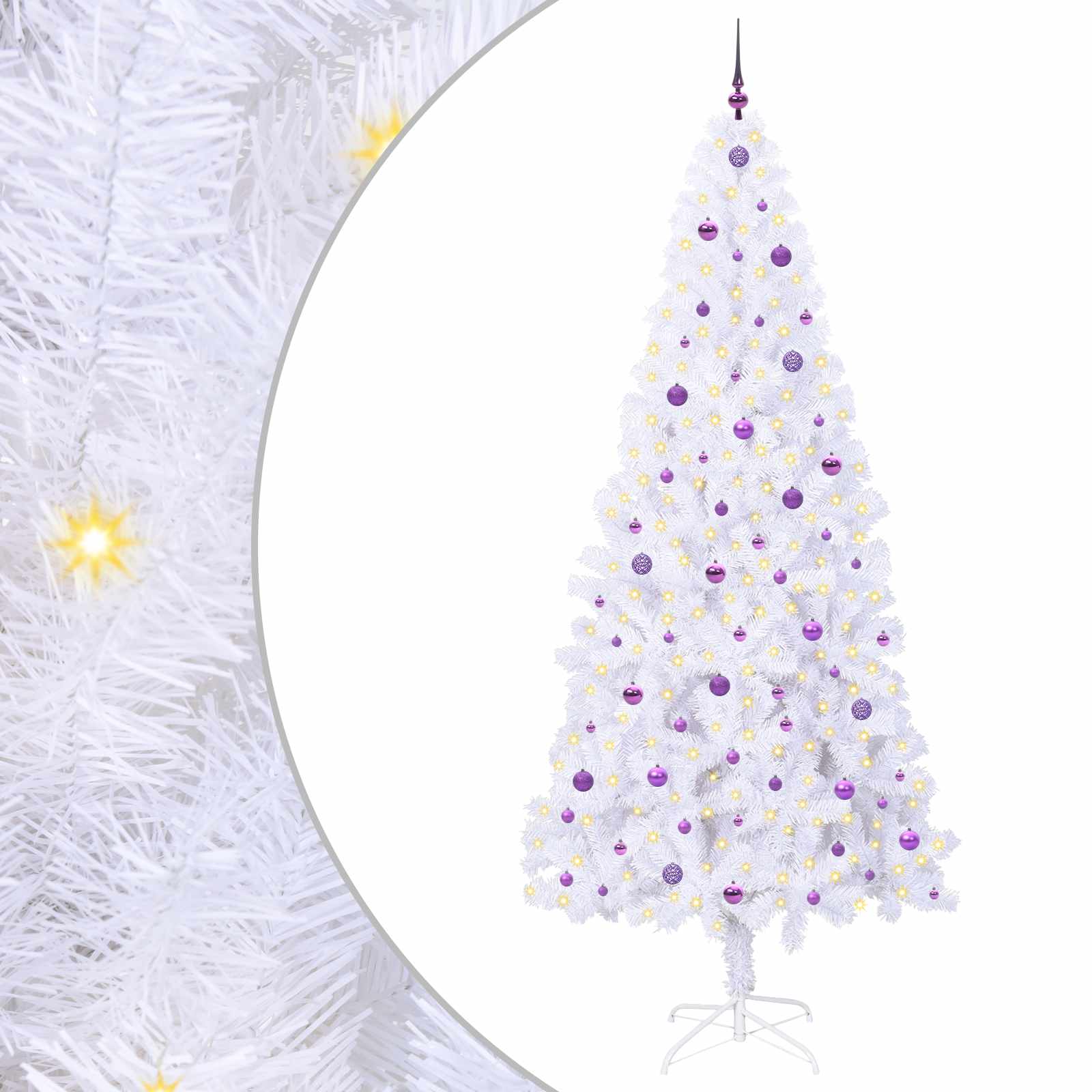 Artificial Christmas Tree SNOW SHINE, with 300 LED White 240 pcs.