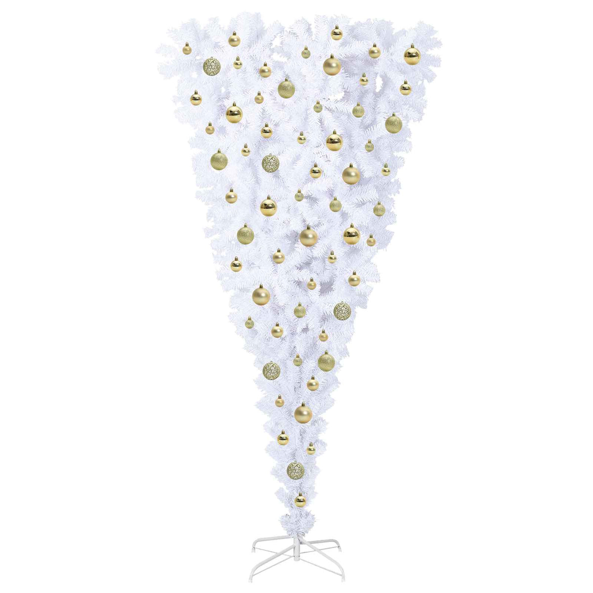 Dirbtinė Kalėdų eglutė su 300 LED Balta 180 cm PVC ir plienas