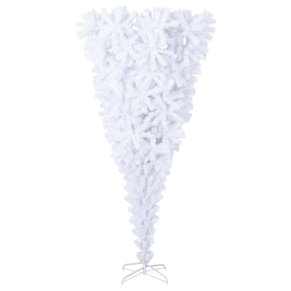 Dirbtinė Kalėdų eglutė su 300 LED Balta 210 cm PVC ir plienas