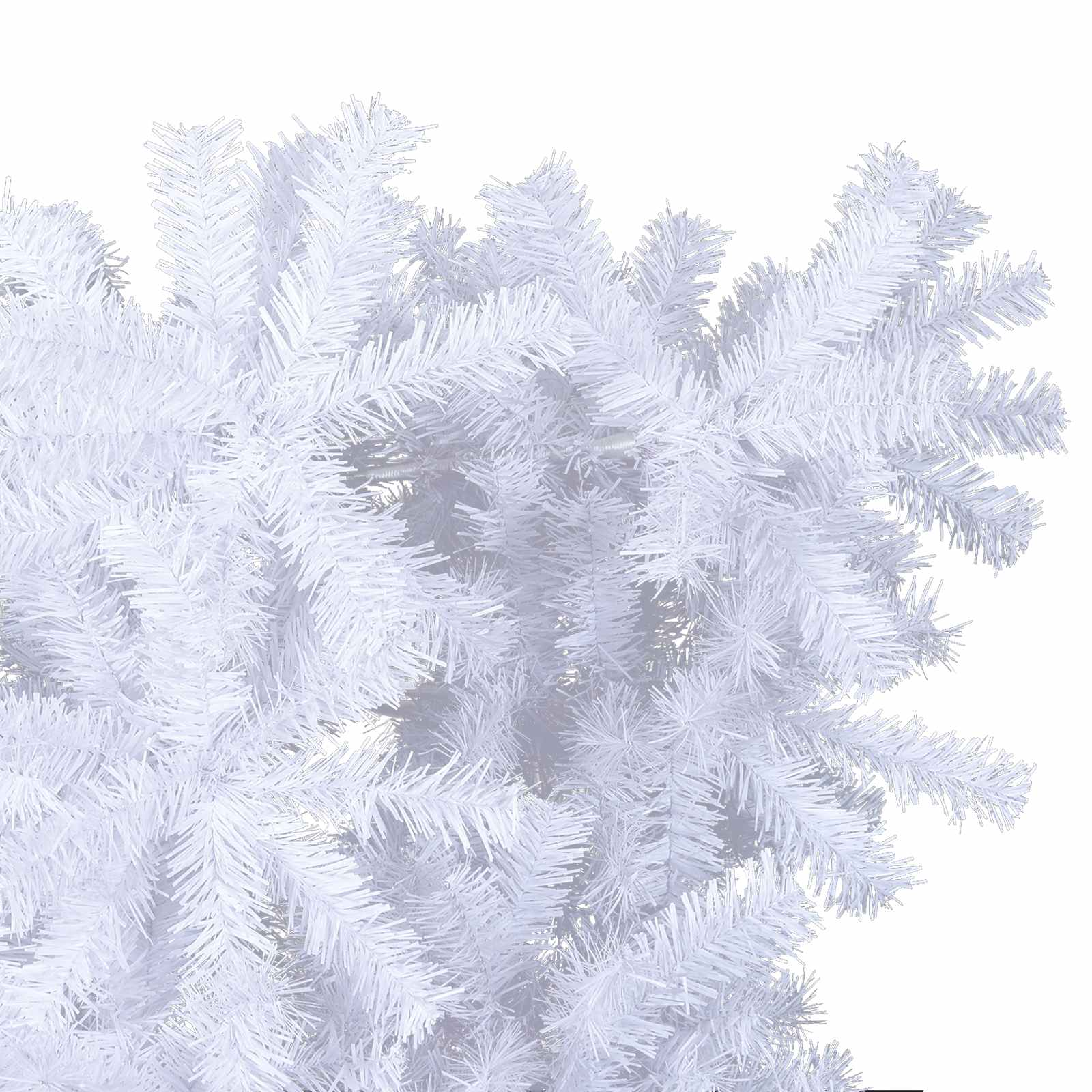 Mākslīgā Ziemassvētku eglīte ar 300 LED lampiņām, balta, 240 cm, PVC un tērauds