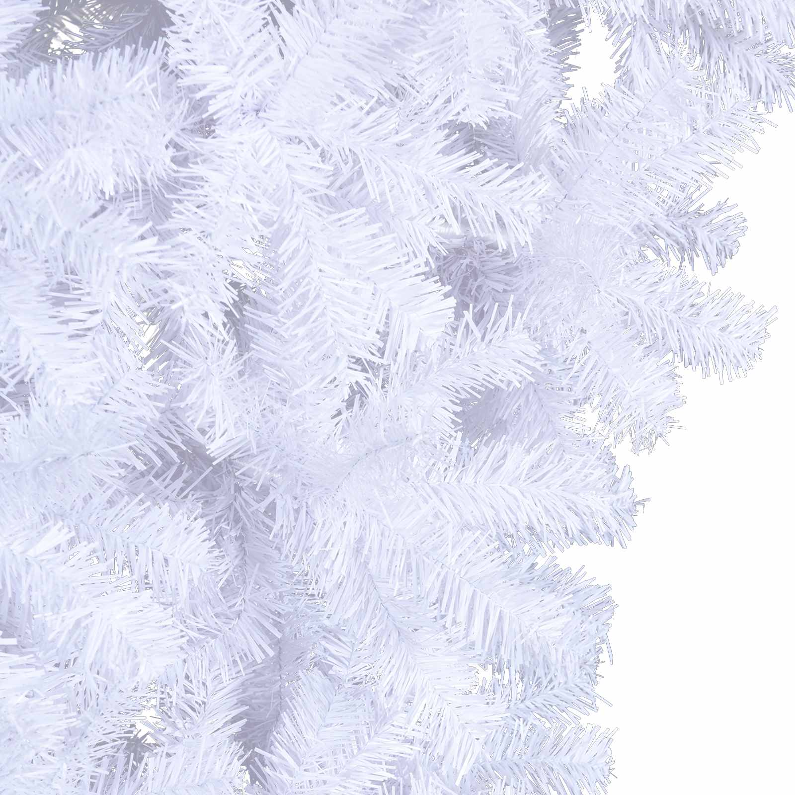 Mākslīgā Ziemassvētku eglīte ar 300 LED lampiņām, balta, 240 cm, PVC un tērauds