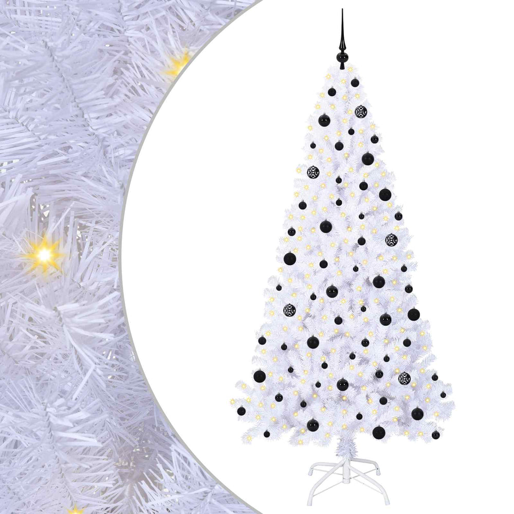 Dirbtinė Kalėdų eglutė FROST EVERGREEN, su 300 LED Balta 210 vnt.