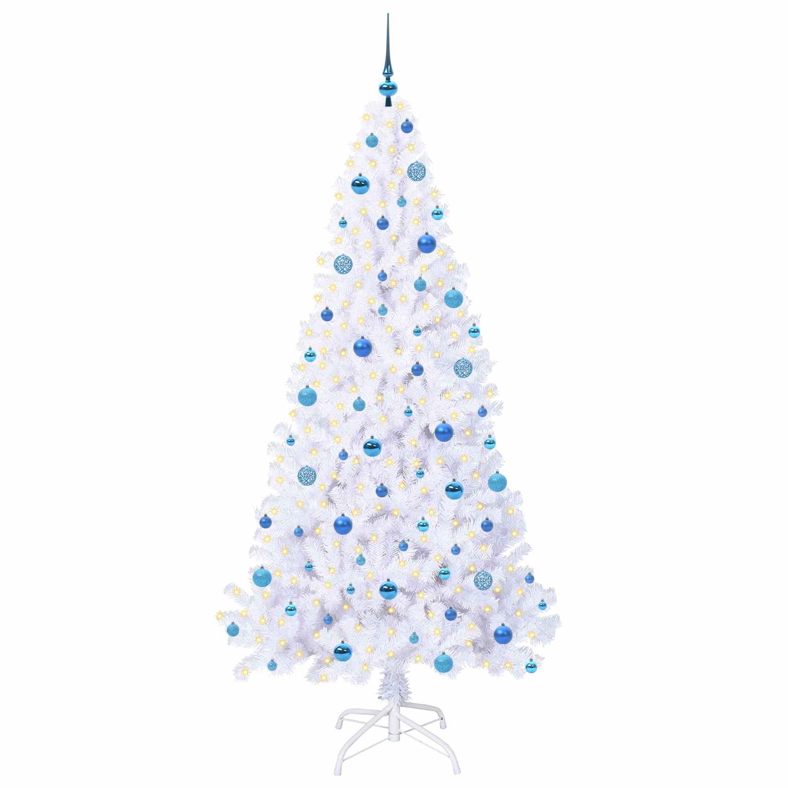 Dirbtinė Kalėdų eglutė FROST EVERGREEN, su 300 LED Balta 210 vnt.