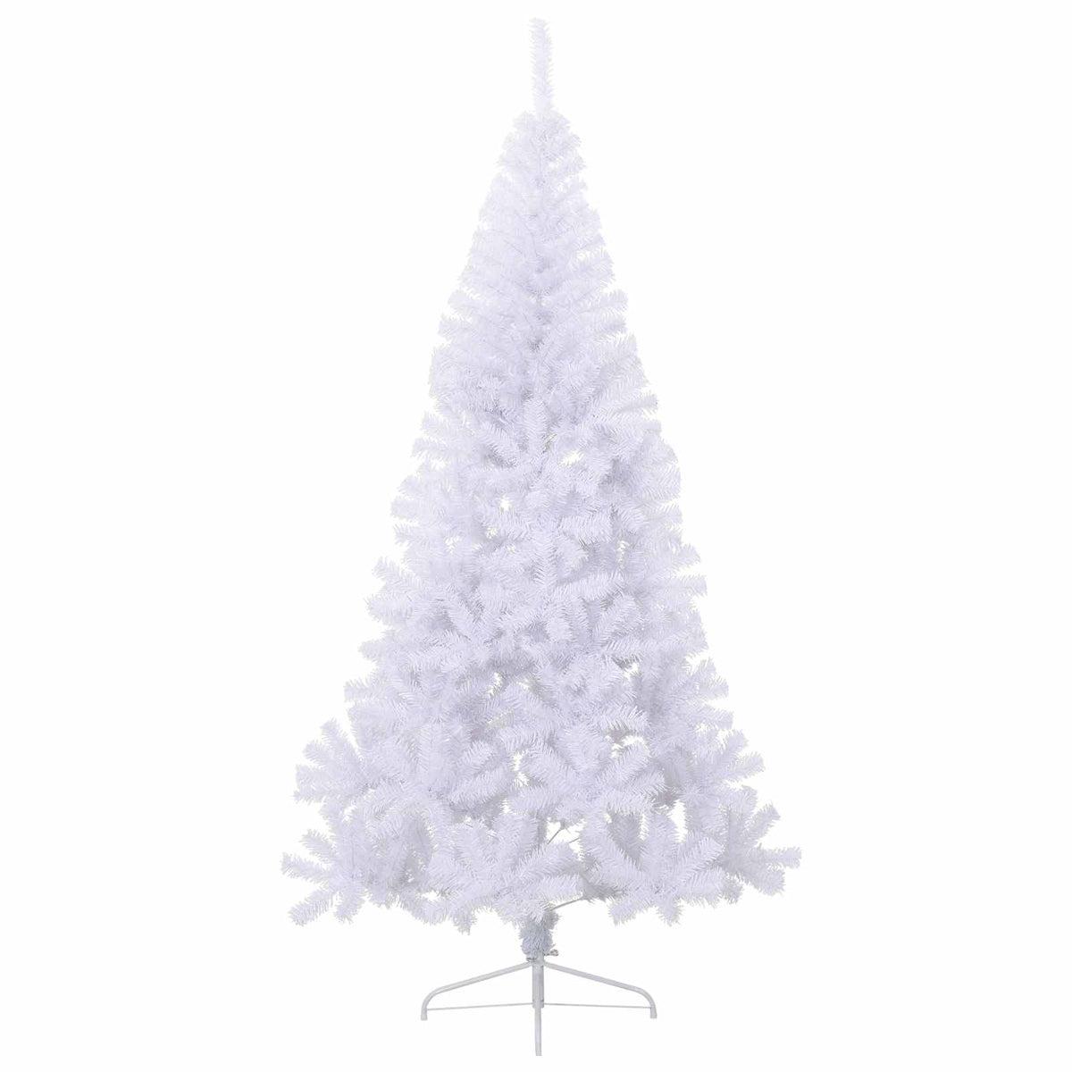Dirbtinė Kalėdų eglutė su 300 LED Balta 180 cm PVC ir Plienas