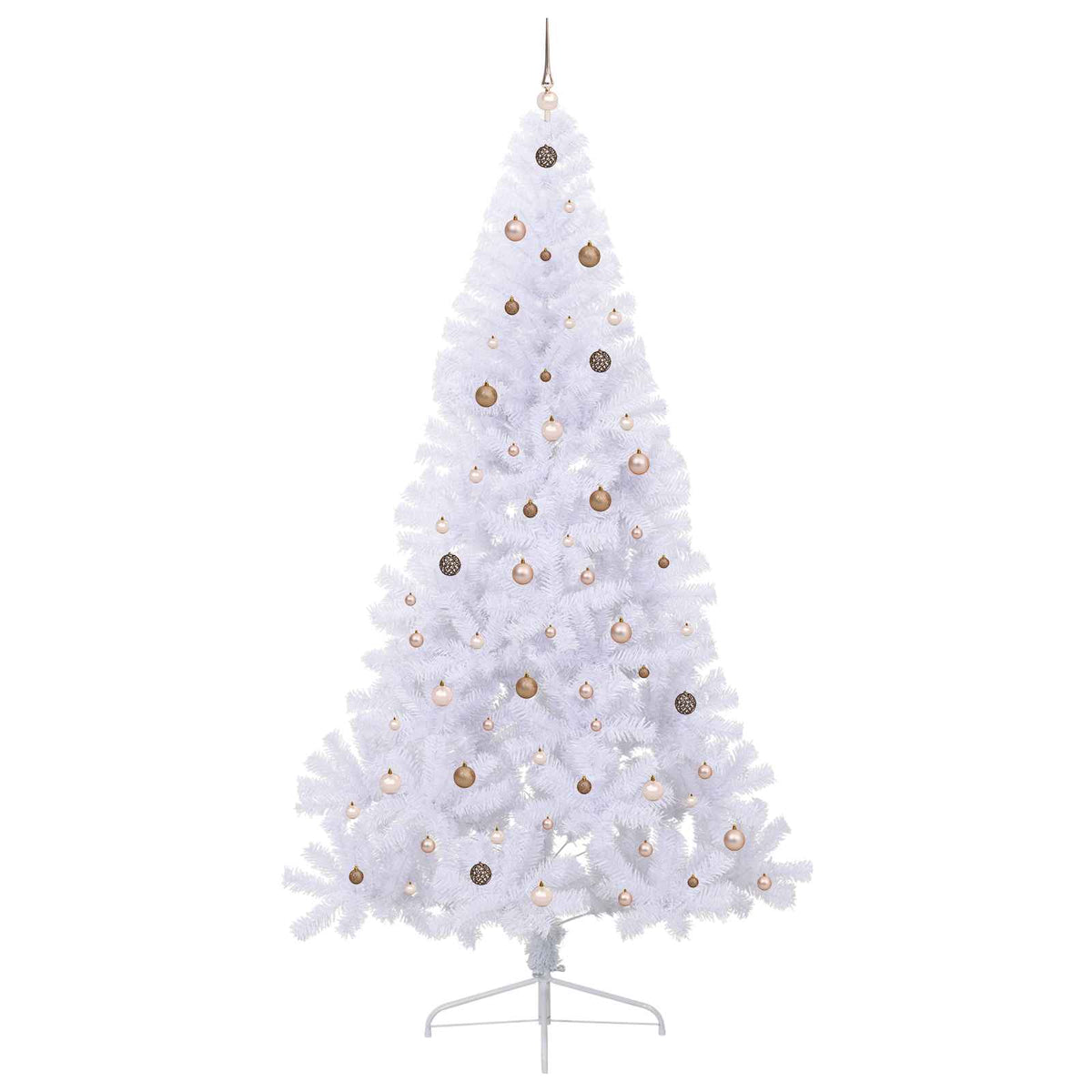 Dirbtinė Kalėdų eglutė Balta 240 cm PVC ir Plienas