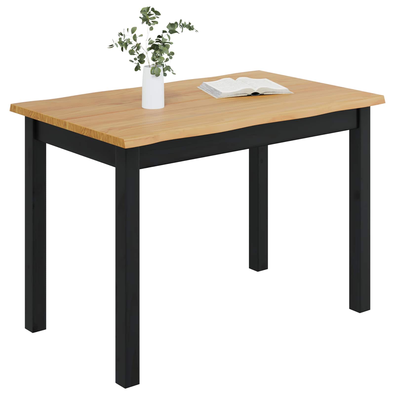 Valgomojo stalas EKAI Juoda 112 x 70 x 76,5 cm