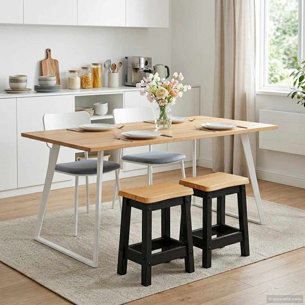 Baro taburetė EKAI 2 pcs Juoda 40 x 29 x 45,5 cm