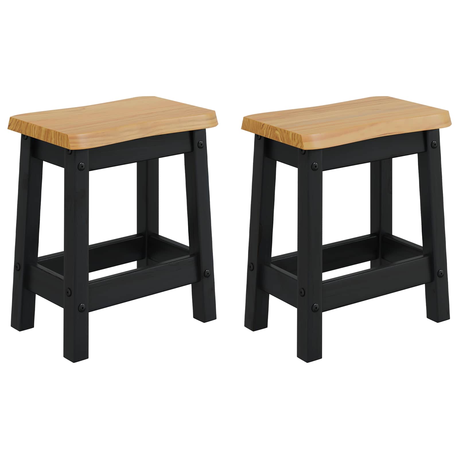 Baro taburetė EKAI 2 pcs Juoda 40 x 29 x 45,5 cm