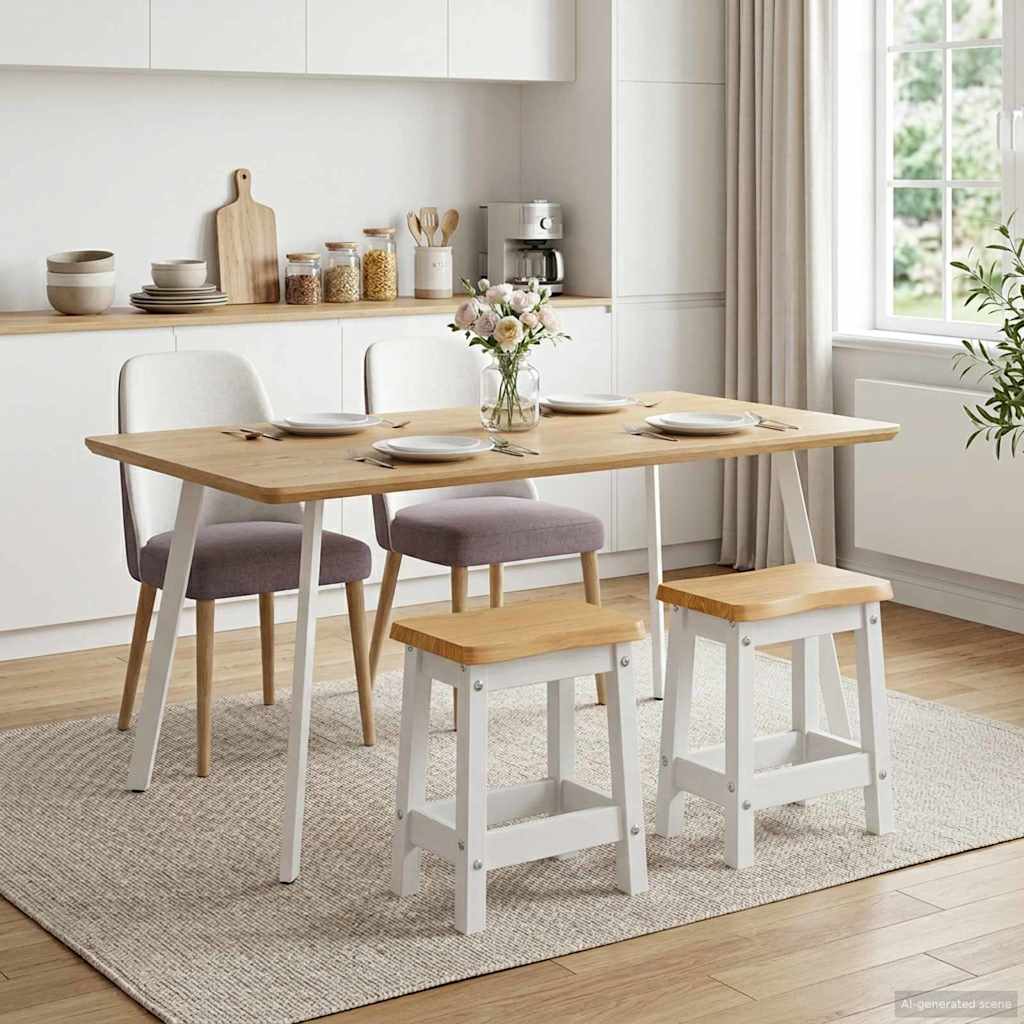 Baro taburetė EKAI 2 pcs Balta 40 x 29 x 45,5 cm