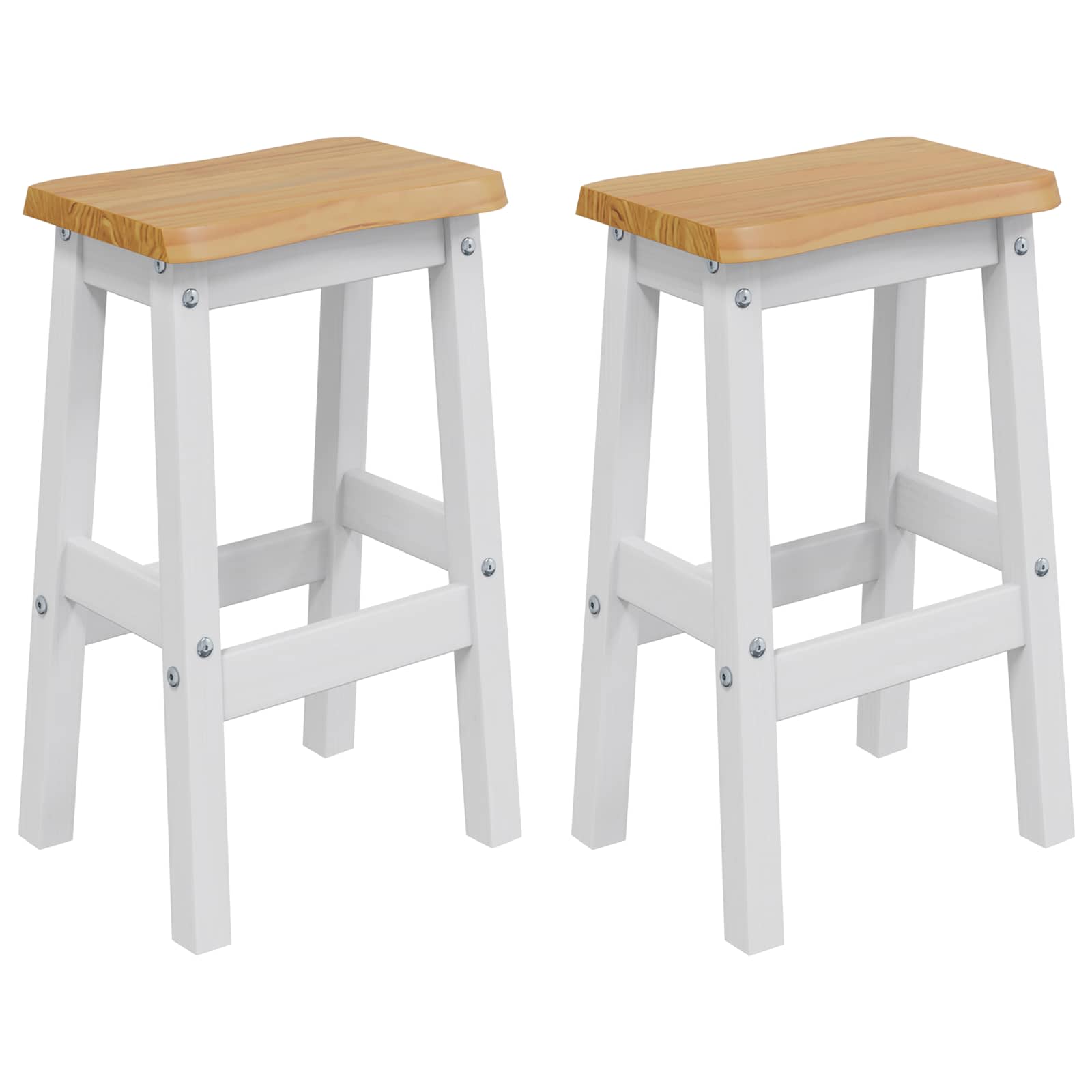 Aukštas baro suolas EKAI 2 pcs Balta 40 x 29 x 63 cm