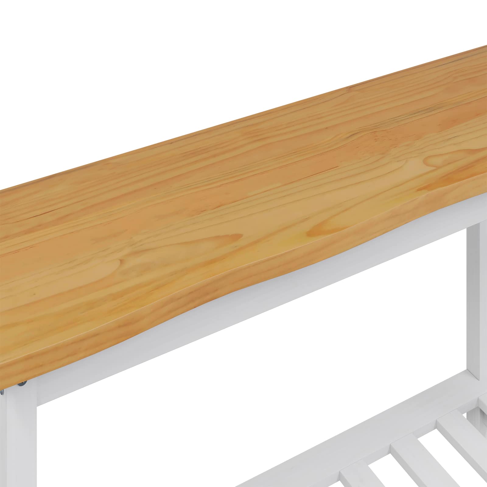 Konsolinis stalas su lentyna EKAI Balta 112 x 35 x 76 cm