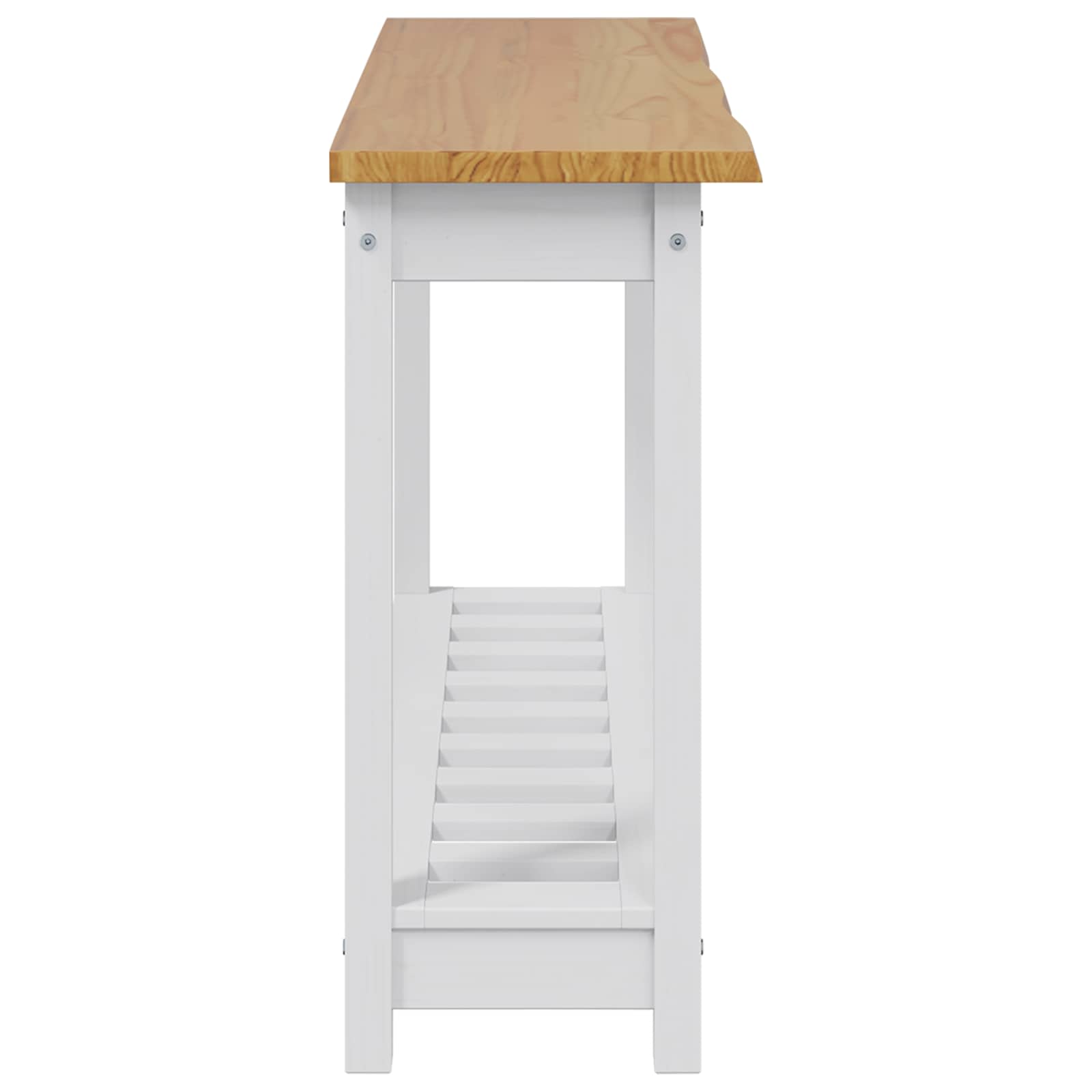 Konsolinis stalas su lentyna EKAI Balta 112 x 35 x 76 cm