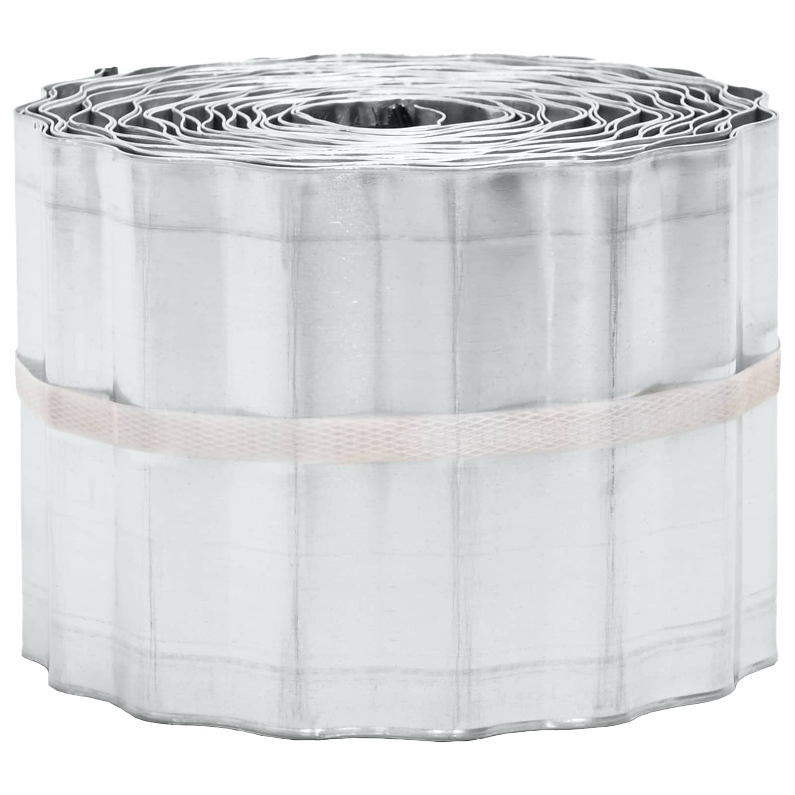 Vejo kraštas 20 m x 15 cm Galvanizuotas plienas Sidabrinė