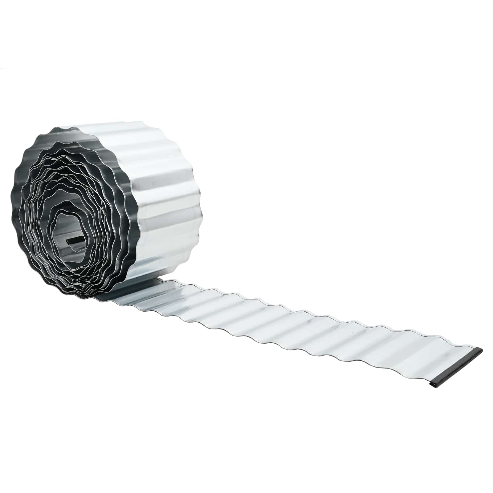 Vejo kraštas 20 m x 20 cm Galvanizuotas plienas Sidabrinė