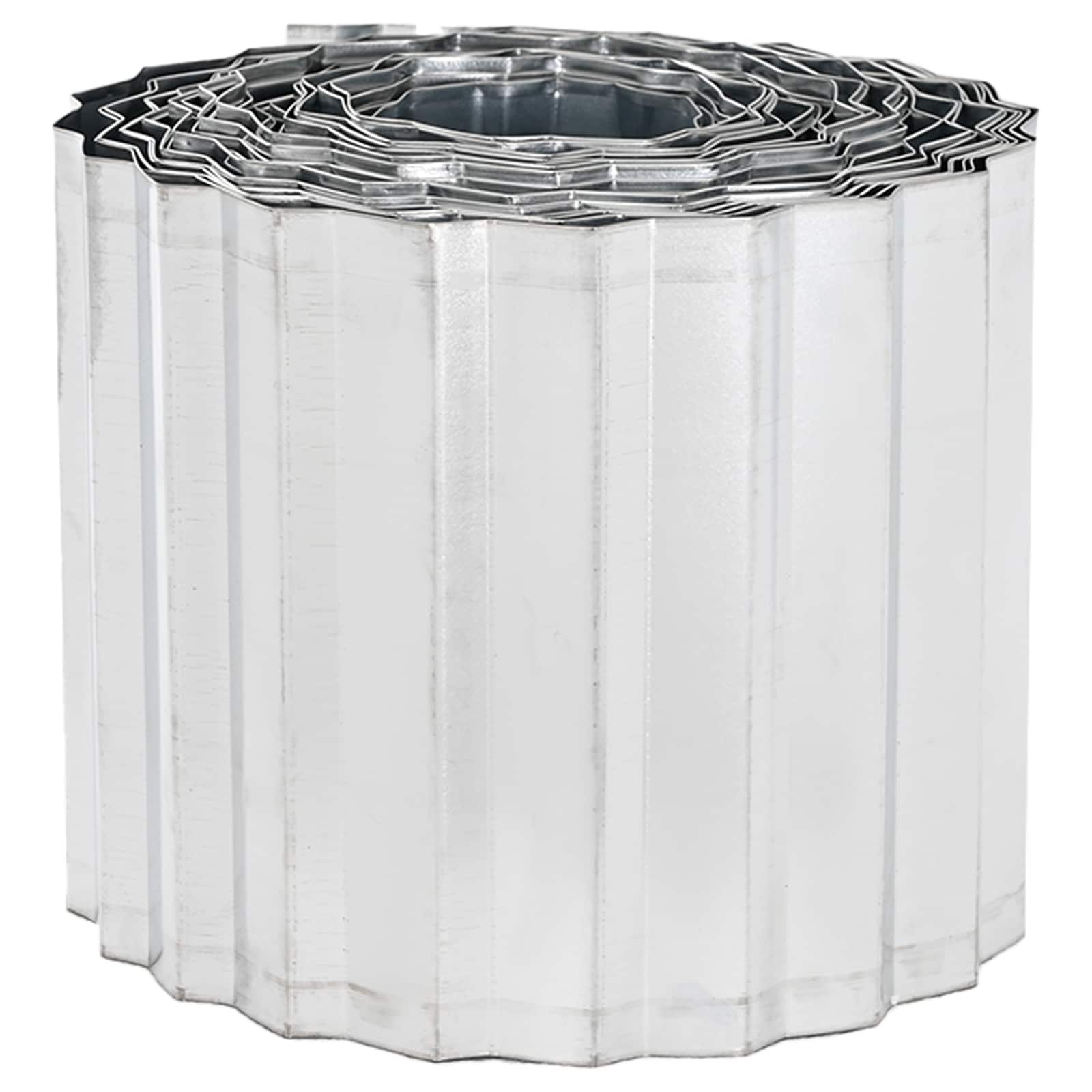 Vejo kraštas 10 m x 20 cm Galvanizuotas plienas Sidabrinė